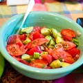 Tomato and cucumber salad